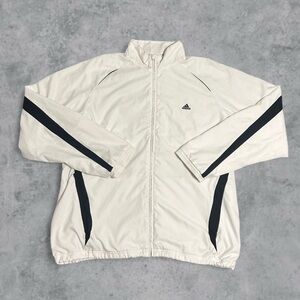 Vintage Adidas Windbreaker Jacket Mens 2XL Full Zip Big Logo 90s y2k